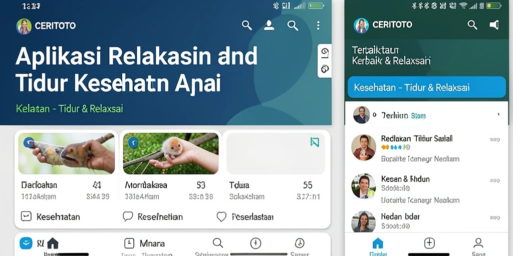 Antarmuka pengguna CERITOTO yang menenangkan dan intuitif.
