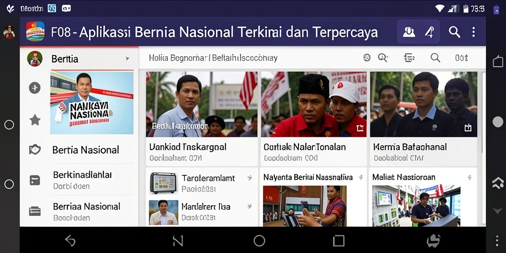 Tampilan antarmuka aplikasi F08 yang modern dan informatif.