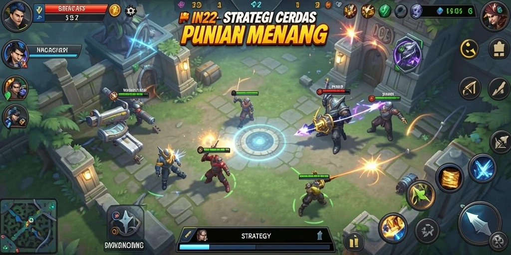 Tampilan antarmuka strategis IN22 yang menarik dan fungsional.