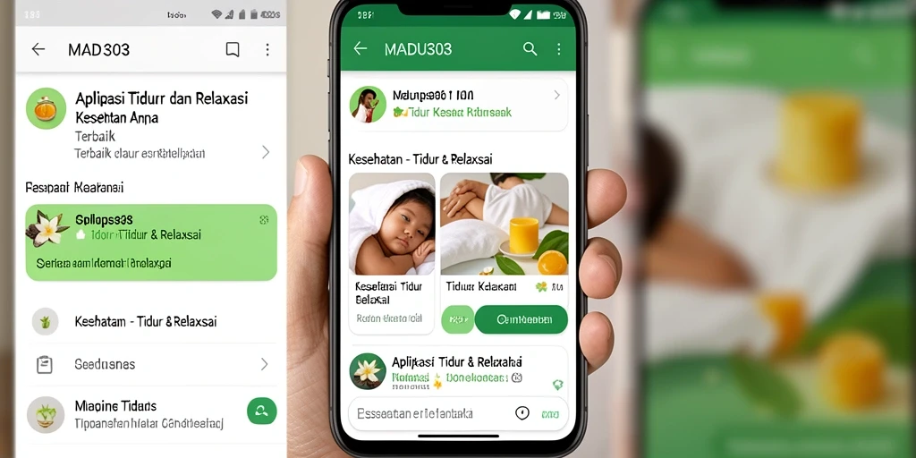 Tampilan antarmuka MADU303 yang menenangkan dan intuitif.