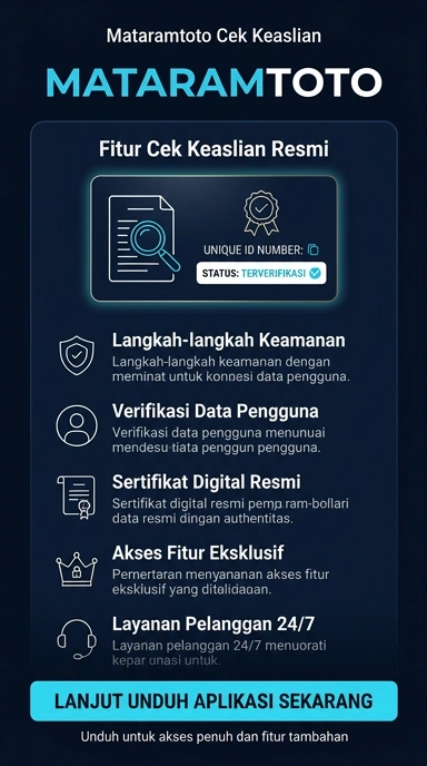 Halaman Resmi Mataramtoto untuk Pengguna Android